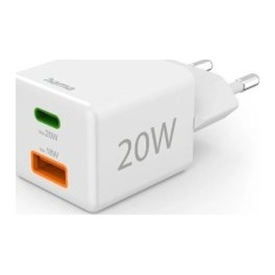 CARGADOR USB GaN HAMA 00201991 20W 1xUSB-C PD 1xUSB-A