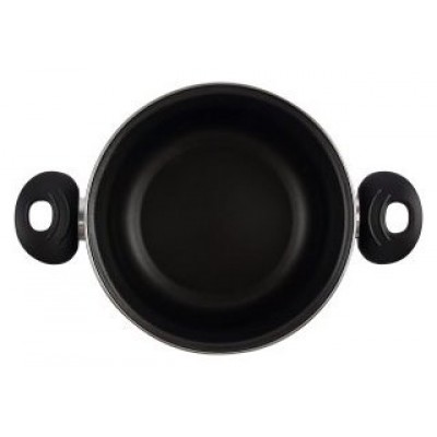 OLLA CON TAPA CRISTAL MAGEFESA K2 ROJO 20 ACERO