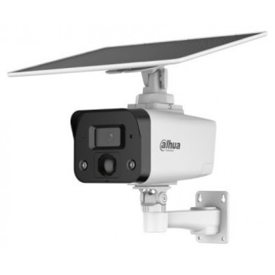 (IPC-HFW2441DG-4G-SP-B) DAHUA CAMARA IP BULLET CON PANEL SOLAR INTEGRADO, CAMARA 4MP SMART DUAL LIGHT, IP67, SMD, 4G, IR30M, SOPORTA MICROSD 512GB, FIJA 3.6MM (Espera 4 dias)