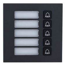 (DHI-VTO4202FB-MB5) DAHUA M&Oacute;DULO CON 5 BOTONES PARA VIDEOPORTERO EXTERIOR MODULAR SERIE VTO4202F 100X100MM (Espera 4 dias)