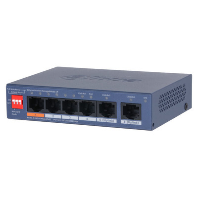 (DH-CS4006-4ET2GT-60) DAHUA SWITCH 6 PUERTOS, 4XRJ45 10/100 MBPS POE, 2XRJ45 GIGABIT, L2 CLOUD MANAGED (Espera 4 dias) (DH-CS4006-4ET2GT-60) DAHUA SWITCH 6 PUERTOS, 4XRJ45 10/100 MBPS POE, 2XRJ45 GIGABIT, L2 CLOUD MANAGED (Espera 4 dias)