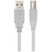 CABLE USB 2.0 IMPRESORA TIPO AM-BM BEIGE 1.0 M