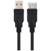 CABLE USB 2.0 TIPO A/M-A/H 1.8M NEGRO NANOCABLE (Espera 4 dias)