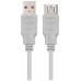 CABLE USB 2.0 TIPO AM-AH BEIGE 3.0 M NANOCABLE