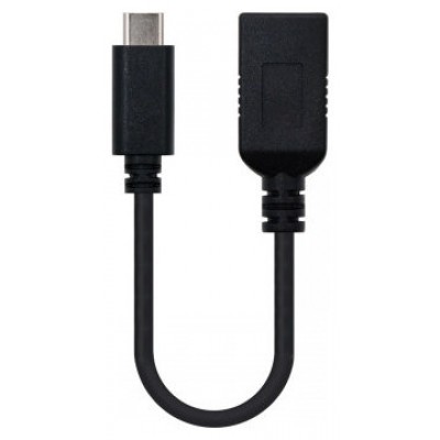 CABLE USB 3.1 GEN1 5GBPS 3A TIPO USB-CM-AH NEGRO 15CM