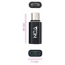 ADAPTADOR MICRO USB/M A USB-C/H ALUMINIO NEGRO