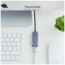 CONVERSOR USB-C ETHERNET GB Mbps GRIS 15 CM NANOCABLE