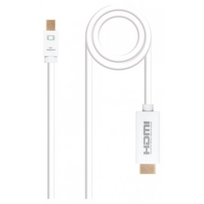 CONVERSOR MINI DISPLAYPORT A HDMI 5 M BLANCO NANOCABLE (Espera 4 dias)