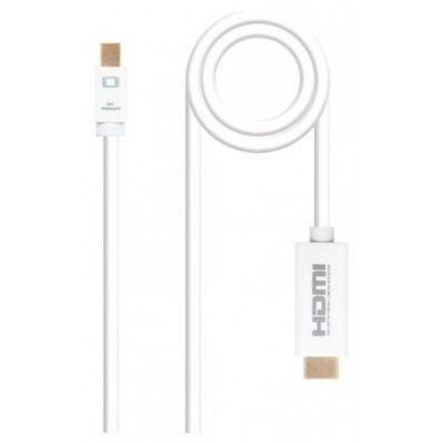 Nanocable - Cable Mini DisplayPort/M a HDMI/M - Blanco