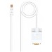 CONVERSOR MINI DISPLAYPORT A VGA 2 M BLANCO NANOCABLE (Espera 4 dias)