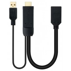 CONVERSOR HDMI A DISPLAYPORT HDMI/M-DP/H 20CM NEG