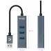 HUB USB NANOCABLE 4 USB 3.0. USB-A/M-USB 3.0/H GRIS 10