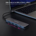 HUB USB-C/M A 3xUSB3.0/H + 1xUSB-C/H ALUMINIO 10CM HUB USB-C/M A 3xUSB3.0/H + 1xUSB-C/H ALUMINIO 10CM