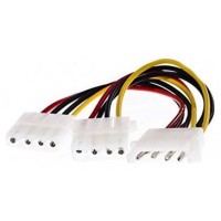 Nanocable - Cable alimentacion Molex - 4 pin-M  a 2 x