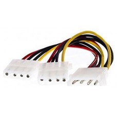 Nanocable - Cable alimentacion Molex - 4 pin-M  a 2 x