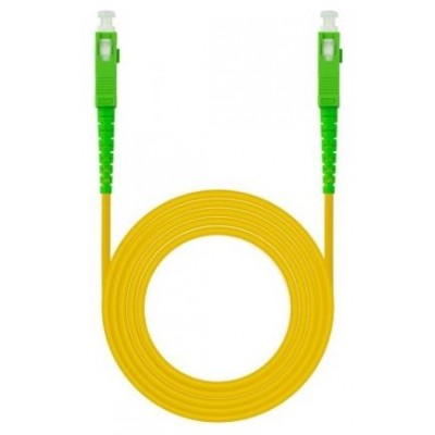 CABLE FIBRA SC/APC-SC/APC MONOMODO LSZH AMARI.100M