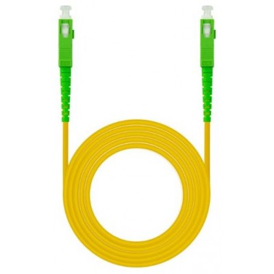 Nanocable Cable fibra SC/APC LSZH Amarillo 10m