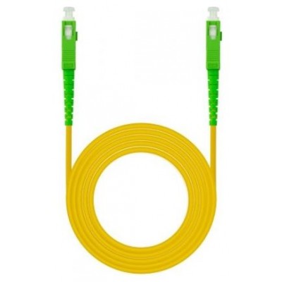 CABLE DE FIBRA OPTICA SC/APC A SC/APC SIMPLEX LSZH 40 M AMARILLO NANOCABLE (Espera 4 dias)