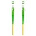 CABLE DE FIBRA OPTICA SC/APC A SC/APC SIMPLEX LSZH 40 M AMARILLO NANOCABLE (Espera 4 dias)