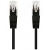 CABLE DE RED LATIGUILLO RJ45 UTP CAT6 AWG24 0.5 M NEGRO NANOCABLE (Espera 4 dias)