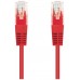 CABLE RED LATIGUILLO RJ45 CAT.6 UTP AWG24 ROJO 0.5 M