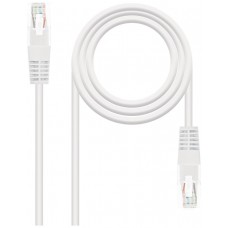 CABLE DE RED LATIGUILLO RJ45 UTP CAT6 AWG24 0.5 M BLANCO NANOCABLE (Espera 4 dias)