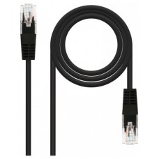 CABLE DE RED LATIGUILLO RJ45 UTP CAT6 AWG24 3 M NEGRO NANOCABLE (Espera 4 dias)