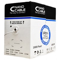 BOBINA 305M CAT.5 FTP RIGIDO AWG24 NANOCABLE (Espera 4 dias)