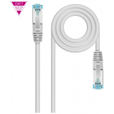 NANOCABLE CABLE RED CAT.7 LSZH SFTP PIMF AWG26 BLANCO 50 CM