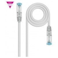 CABLE DE RED LATIGUILLO 600MHZ LSZH SFTP PIMF CAT7 AWG26 5 M GRIS NANOCABLE (Espera 4 dias)