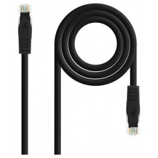 Nanocable Cable de red latiguillo RJ45 LSZH Cat.6A UTP AWG24, Negro, 0.5m (Espera 4 dias)
