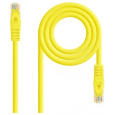 CABLE DE RED LATIGUILLO RJ45 UTP CAT6A AWG24 LSZH 0.30 M AMARILLO NANOCABLE (Espera 4 dias)