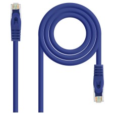 CABLE DE RED LATIGUILLO RJ45 UTP CAT6A AWG24 1 M AZUL NANOCABLE (Espera 4 dias)