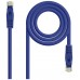 CABLE RED LATIGUILLO RJ45 LSZH CAT.6A UTP AWG24 AZUL 1