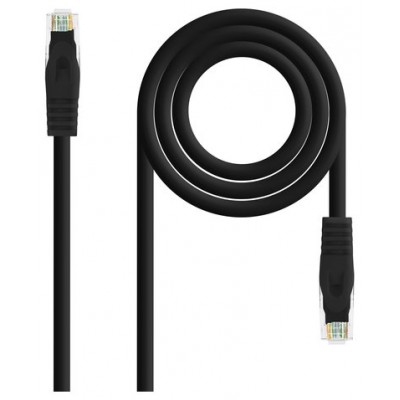 Nanocable Cable de red latiguillo RJ45 LSZH Cat.6A UTP AWG24, Negro, 3.0m (Espera 4 dias)