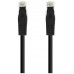 Nanocable Cable de red latiguillo RJ45 LSZH Cat.6A UTP AWG24, Negro, 3.0m (Espera 4 dias)