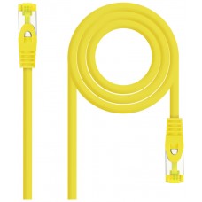 CABLE DE RED LATIGUILLO RJ45 SFTP CAT6A AWG26 0.25 M AMARILLO NANOCABLE (Espera 4 dias)
