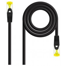 CABLE DE RED LATIGUILLO RJ45 SFTP CAT6A AWG26 0.30 M NEGRO NANOCABLE (Espera 4 dias)