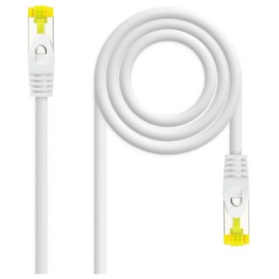 CABLE DE RED LATIGUILLO RJ45 SFTP CAT6A AWG26 0.30 M BLANCO NANOCABLE (Espera 4 dias)