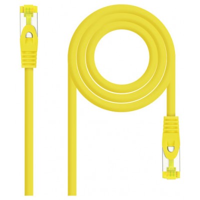 CABLE DE RED LATIGUILLO RJ45 SFTP CAT6A AWG26 1 M AMARILLO NANOCABLE (Espera 4 dias)