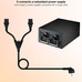NANOCABLE CABLE ALIMENTACION CEE7/M - 2XC13/H, 1.8 M
