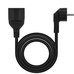 NANOCABLE Cable de Alimentacion Alargador, Negro, 10 m, 10 m, Interior, Tipo F, Type F (CEE 7/4), Angular, 1,5 mm&sup2;