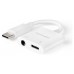 NANOCABLE CABLE ADAPTADOR USB-C A JACK+USB-C/H PD 60W,BLANCO NANOCABLE CABLE ADAPTADOR USB-C A JACK+USB-C/H PD 60W,BLANCO