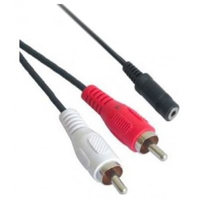 CABLE AUDIO ESTEREO 3.5H-2XRCAM 1.5 M NANOCABLE