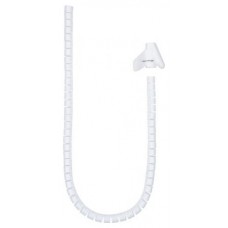 ORGANIZADOR DE CABLES FLEXIBLE 25MM 2 M BLANCO NANOCABLE (Espera 4 dias)