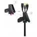 Nanocable Organizador cables flex. 25mm 3 M Negro