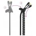 Nanocable Organizador cables flex. 25mm 3 M Negro