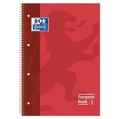 CUADERNO EUROPEANBOOK 1 TAPA EXTRADURA A4+ 80 HOJAS 5X5 COLOR ROJO OXFORD 100430198 (MIN5) (Espera 4 dias)