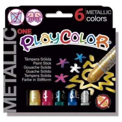 ESTUCHE METALLIC ONE 6 COLORES SURTIDOS PLAYCOLOR 10321 (Espera 4 dias)