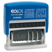 SELLO DE ENTINAJE S 120/WD FORMULA/FECHA 4MM ESPAÑOL AZUL/NEGRA COLOP 105001 (Espera 4 dias)